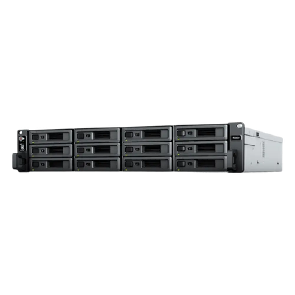 Servidor NAS Rack / 12 Bahías / 2U / Hasta 216 TB (expansible a 432 TB) / Rendimiento 3,500/1,700 MB/s / 10GbE / Fuentes Redundantes / Alta Disponibilidad