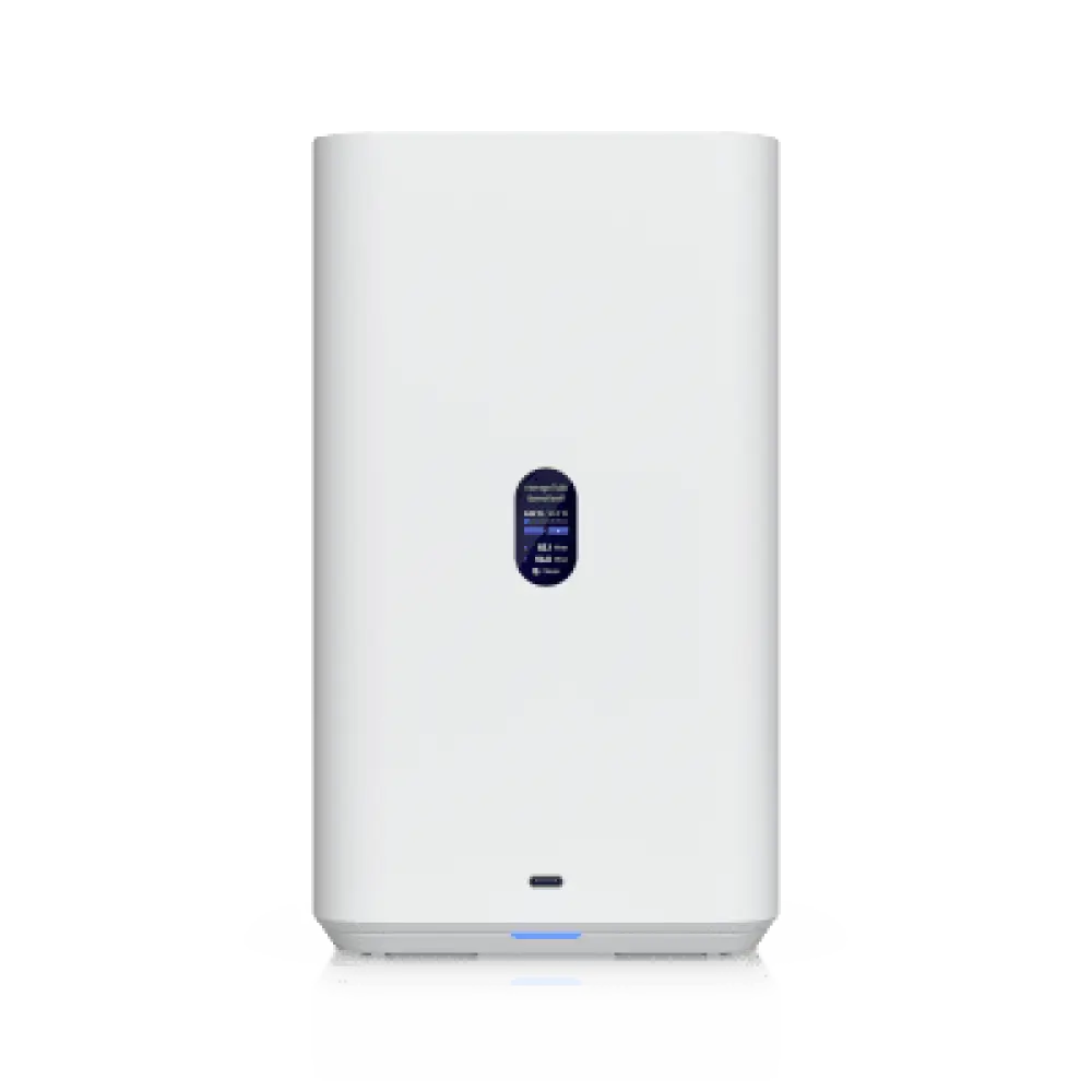 NAS Compacto de Escritorio / 2 Bahías 3.5" SATA / Puerto 2.5 GbE / USB-C 5 Gbps / PoE++ 60 W / Pantalla LCD 1.47"