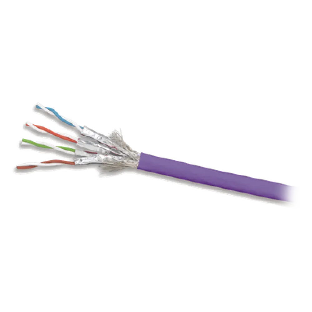 Cable S/FTP / Cat 7A / 4 Pares / 305 m (1000 ft) / Blindaje Doble / LS0H / 75°C / PoE