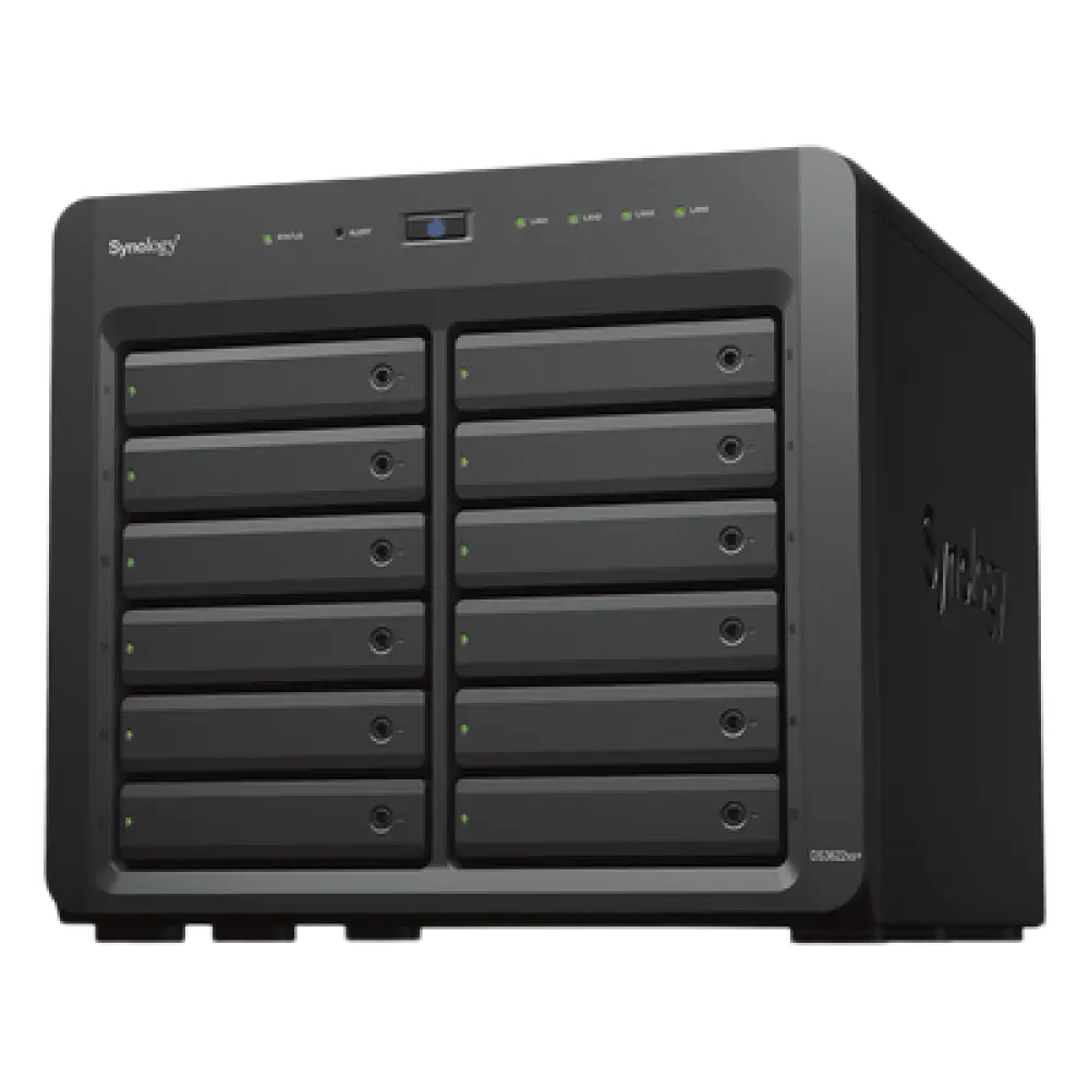 Servidor NAS / 12 Bahías / Expansión a 36 Bahías / Intel Xeon 6 Núcleos / 16 GB DDR4 ECC / 10GbE RJ-45 / Caché NVMe SSD / RAID F1, 0, 1, 5, 6, 10