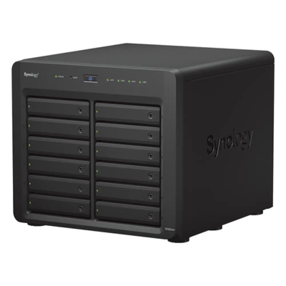 Servidor NAS / 12 Bahías / Expansión a 36 Bahías / Intel Xeon 6 Núcleos / 16 GB DDR4 ECC / 10GbE RJ-45 / Caché NVMe SSD / RAID F1, 0, 1, 5, 6, 10