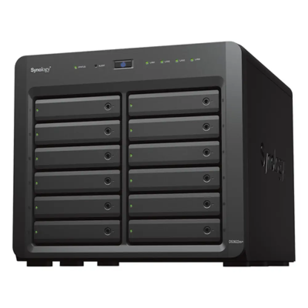 Servidor NAS / 12 Bahías / Expansión a 36 Bahías / Intel Xeon 6 Núcleos / 16 GB DDR4 ECC / 10GbE RJ-45 / Caché NVMe SSD / RAID F1, 0, 1, 5, 6, 10