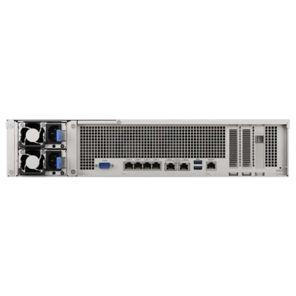 Servidor NAS / 12 Bahías / Escalable a 96 Bahías / 1.728 PB Capacidad Bruta / 6.200 MB/s Lectura / 10GbE RJ-45 / PCIe 3.0