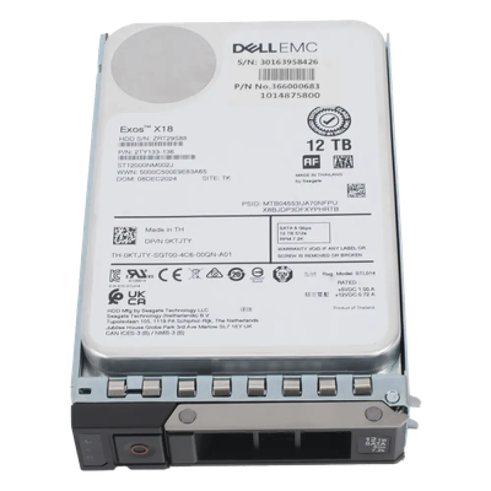 Disco Duro Enterprise / 12 TB / SATA 6 Gbps / 7200 RPM / 3.5" / Operación 5°C a 60°C