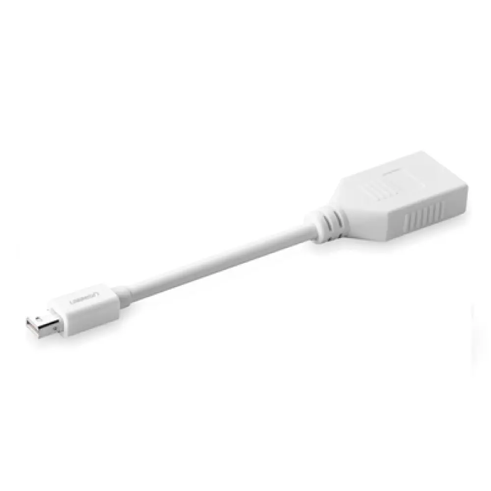 Adaptador Mini DisplayPort Macho a DisplayPort Hembra / Thunderbolt 2 / DP 1.2 / 4K@60Hz / 15 cm (0.49 ft) / Blanco