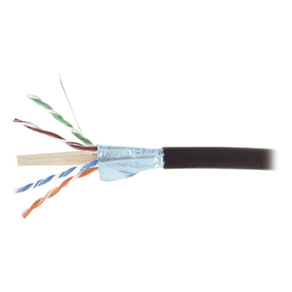 Cable Blindado F/UTP Cat6A / 23 AWG / Gel Bloqueador de Agua / Exterior / Enterrado Directo / 305 m (1000 pies)