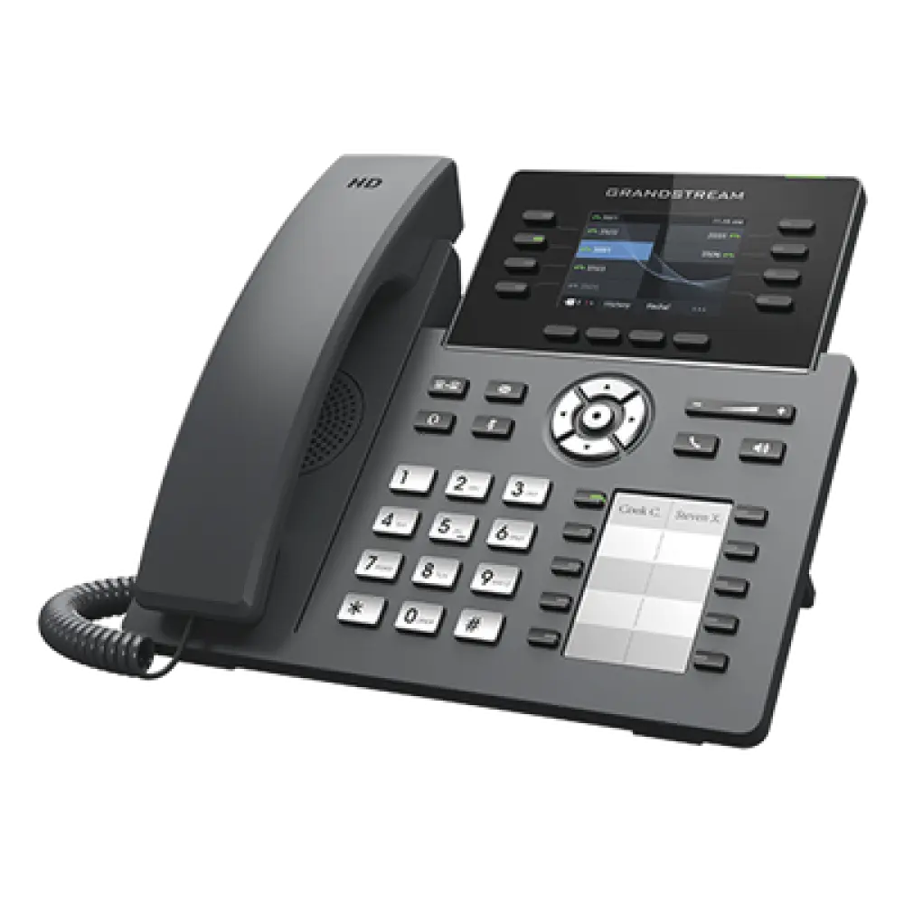 Teléfono IP / 8 Líneas SIP / 4 Cuentas / Pantalla 2.8" / Wi-Fi Dual-Band / Bluetooth / PoE / Audio Full HD