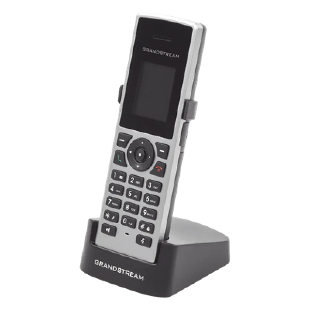 Teléfono IP Inalámbrico DECT / Alcance 350 m (1148.3 ft) Exterior / 10 Cuentas SIP / 20 Horas Conversación / Pantalla Color 1.8 Pulgadas / Audio Full HD