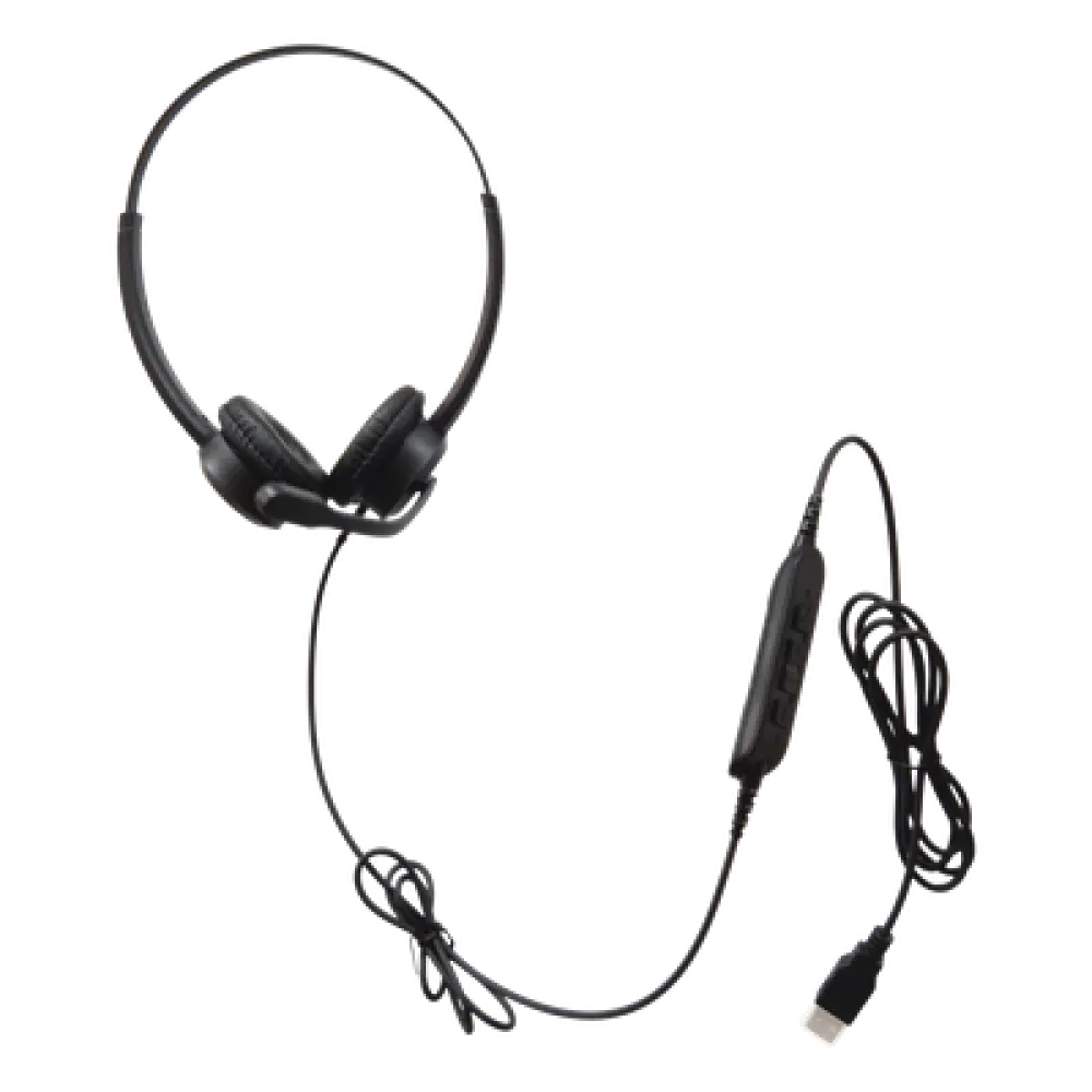 Audífonos USB Profesionales / Audio HD / Micrófono con Cancelación de Ruido / Diadema Ajustable / Controles Integrados / Compatibilidad Universal