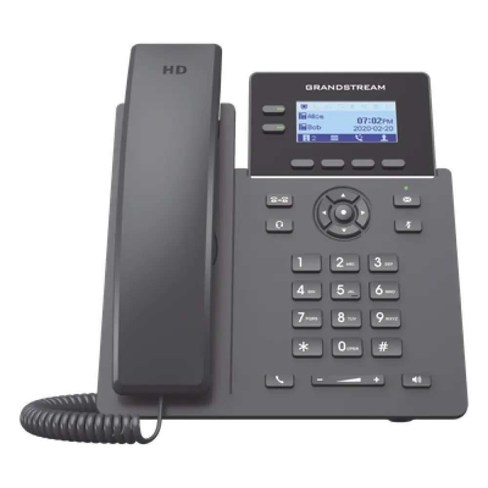 Teléfono IP / 2 Líneas SIP / 4 Cuentas / Codec Opus / IPv4/IPv6 / Pantalla LCD 132x48