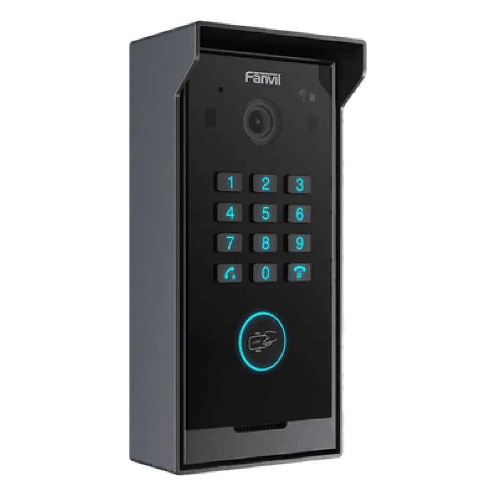 Videoportero IP SIP / Cámara HD 2 MP / IR Nocturno / IP65 e IK07 / Teclado Numérico / BLE y Tarjeta IC / 10,000 Tarjetas / SIP 2.0 y ONVIF