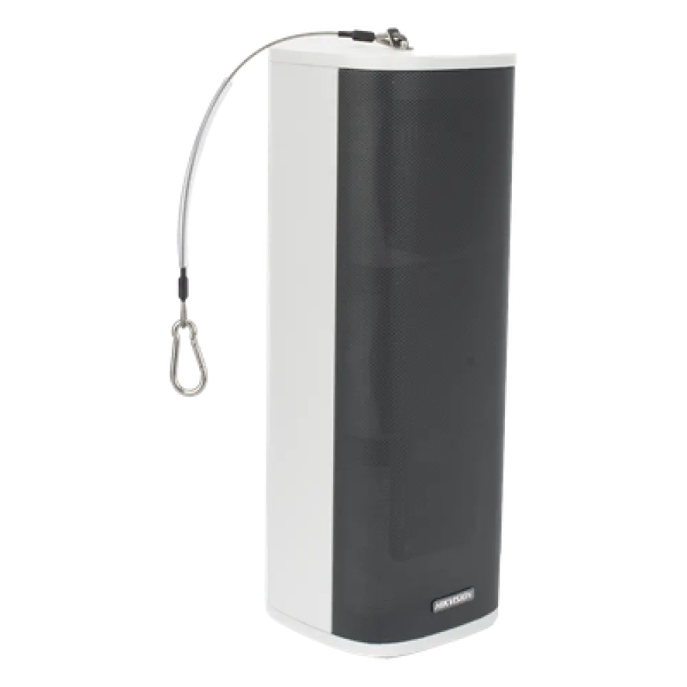 Bocina IP Columna / 60 Watts / Exterior IP66 / Almacenamiento 4 GB / 2 Entradas de Alarma / Audio Bidireccional