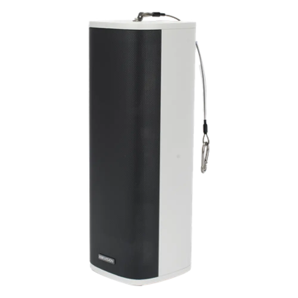 Bocina IP Columna / 60 Watts / Exterior IP66 / Almacenamiento 4 GB / 2 Entradas de Alarma / Audio Bidireccional