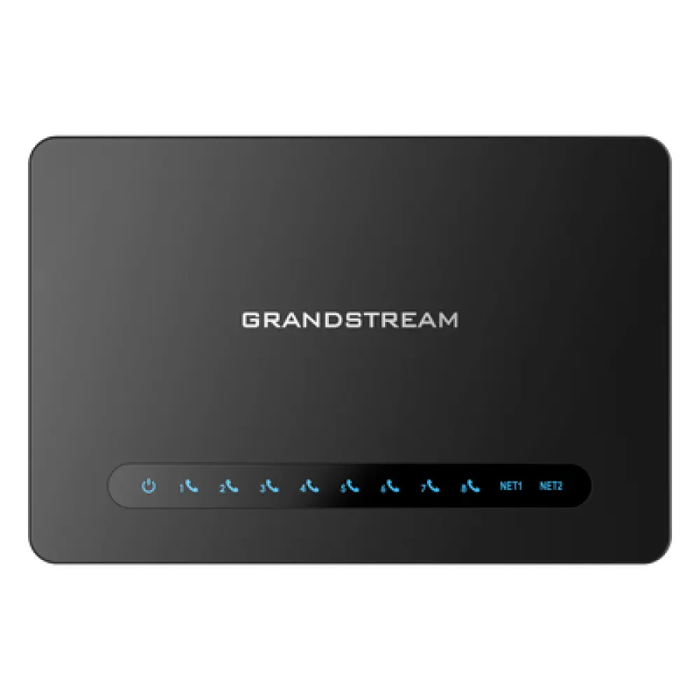 Gateway VoIP / 8 Puertos FXS / Router NAT Gigabit / 2 Perfiles SIP / Cifrado AES / Fax T.38 / Calidad de Voz HD