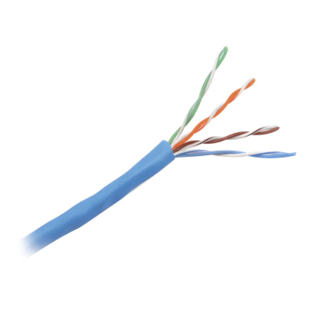 Bobina UTP / Cat 5e / 24 AWG / CMR / 305 m (1000 ft) / 4 Pares / Azul