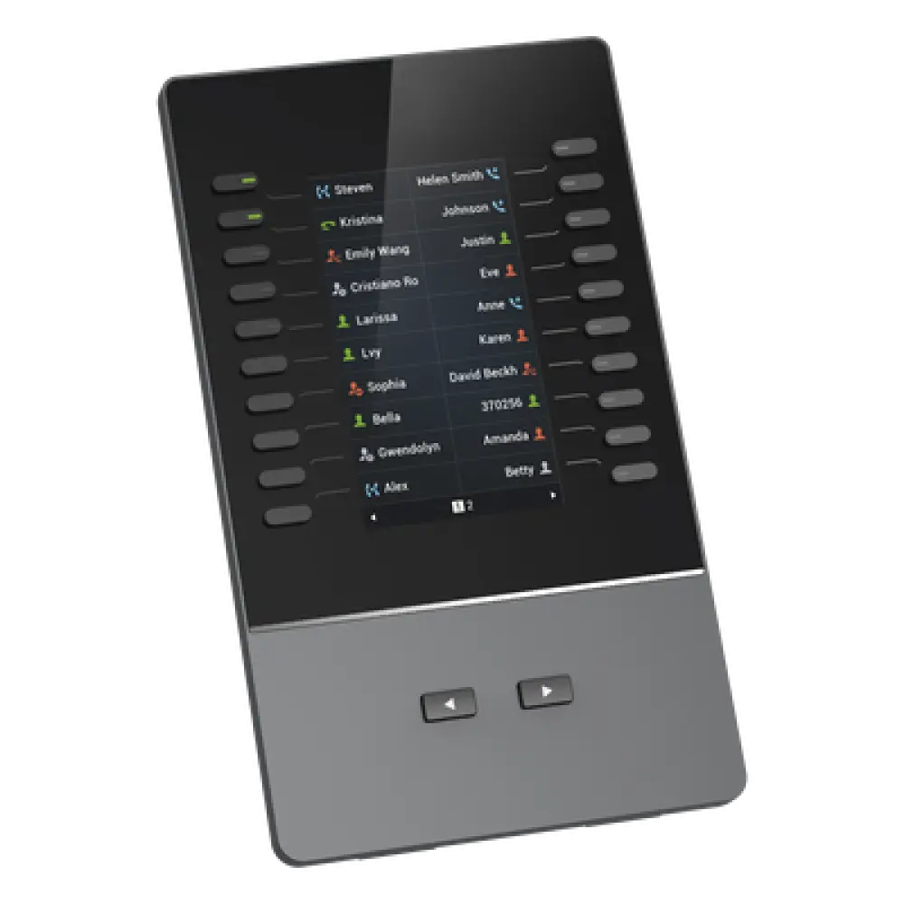 Módulo de Extensión IP / Pantalla LCD 4.3" / 272 x 480 píxeles / 40 Contactos por Módulo / Hasta 160 Líneas en Cascada / BLF y Conferencia