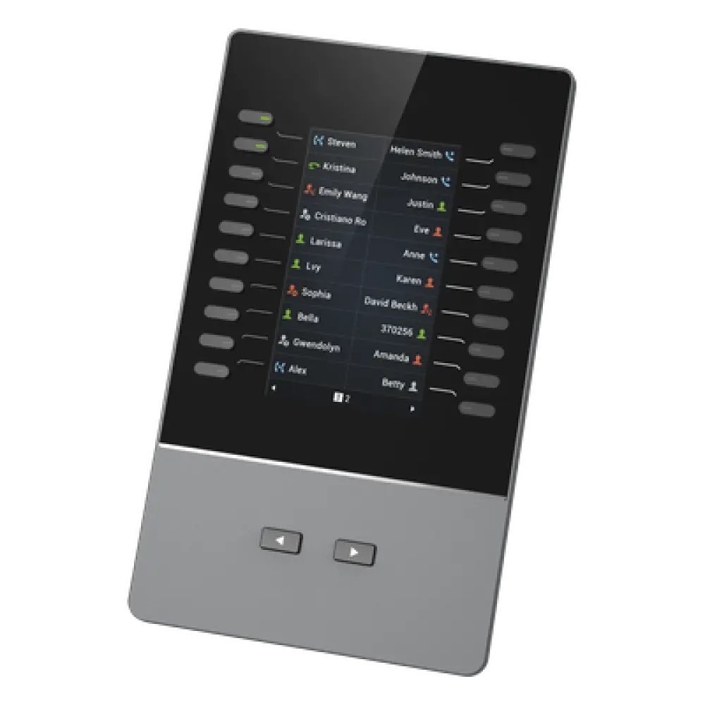 Módulo de Extensión IP / Pantalla LCD 4.3" / 272 x 480 píxeles / 40 Contactos por Módulo / Hasta 160 Líneas en Cascada / BLF y Conferencia