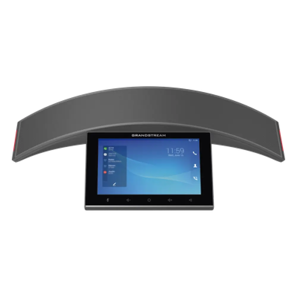 Teléfono IP de Audioconferencia / Android 10 / 12 Líneas SIP / Pantalla Táctil 7" / Wi-Fi 6 / Bluetooth 5.0 / PoE / Alcance de Voz 5 m (16.4 ft)