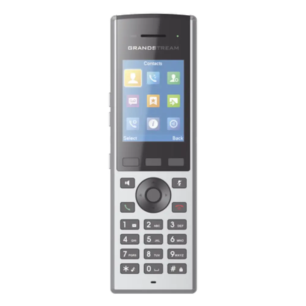Teléfono IP DECT Inalámbrico / Alcance 400 m (1312.3 ft) / 10 Cuentas SIP / Pantalla LCD 2.4 Pulgadas / 40 Horas Conversación / Audio Full HD