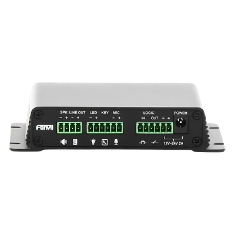 Gateway SIP de Voceo y Paging / Amplificador Integrado 30 W / PoE / Intercomunicación Audio/Video / 2 Líneas SIP / Compatible IP/RTP/RTSP