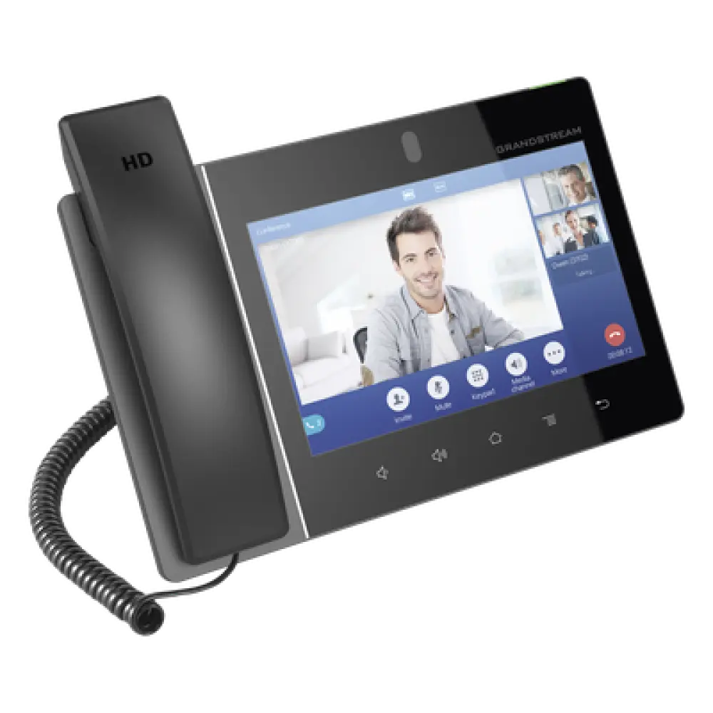 Videoteléfono IP Android / 16 Líneas SIP / Pantalla Táctil 8" / Wi-Fi 6 / Bluetooth 5.0 / PoE+ / Cámara 2 MP con Obturador de Privacidad