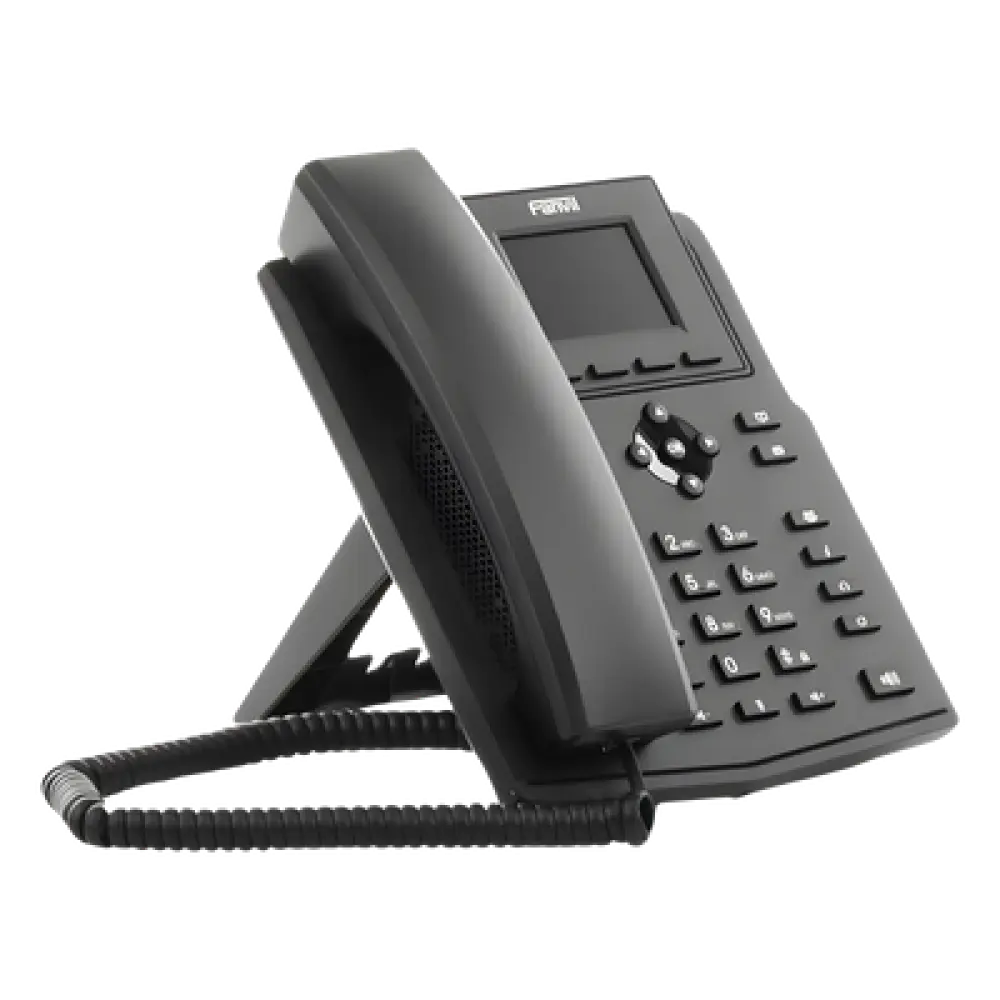 Teléfono IP Empresarial / 4 Líneas SIP / Pantalla LCD 2.4 Pulgadas / PoE / Audio HD / Conferencia 6 Participantes