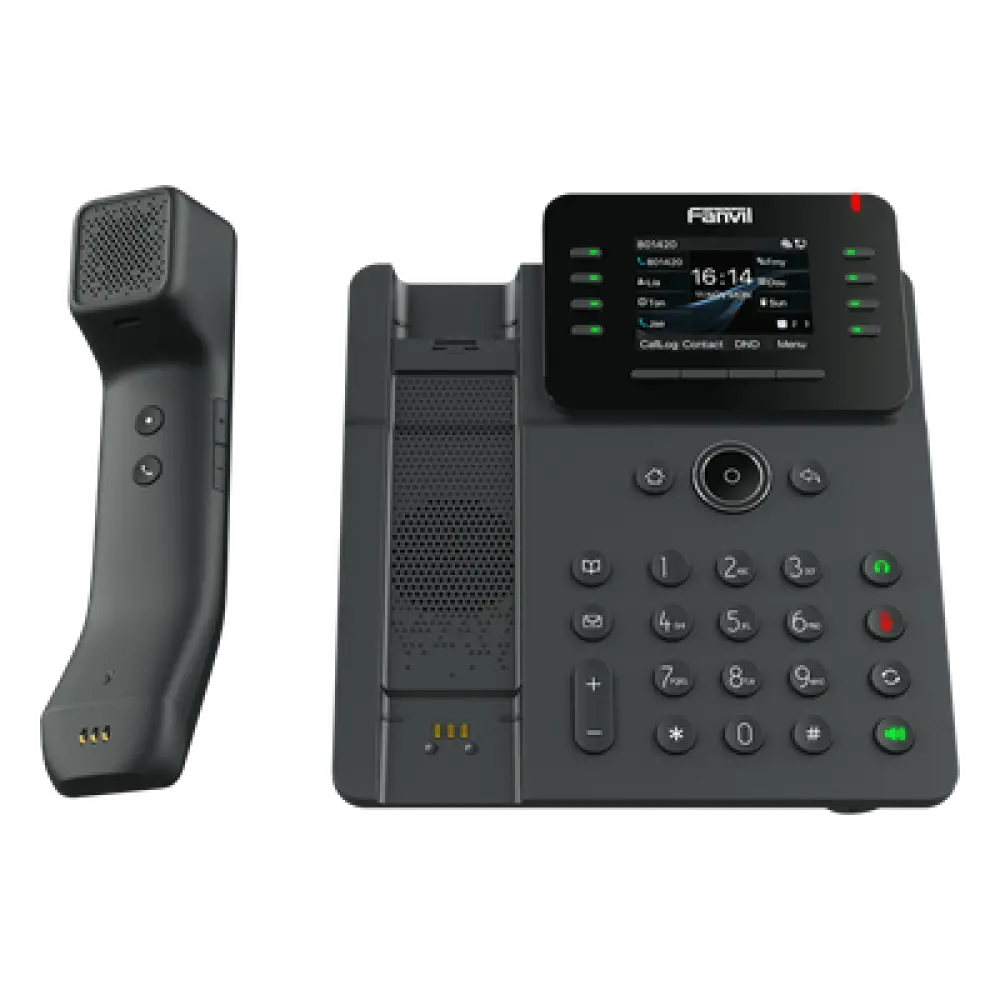 Teléfono IP / Handset Inalámbrico Bluetooth / 12 Líneas SIP / Pantalla IPS Táctil 2.8" HD / Conferencia 6 Vías / Puertos Gigabit / PoE 802.3af