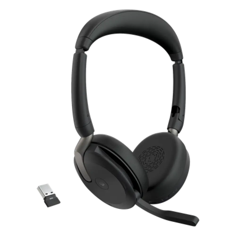 Diadema Bluetooth / ANC Híbrido / Bluetooth 5.2 + USB-A / Alcance 30 m (98.4 ft) / Batería 32 h / Diseño Plegable