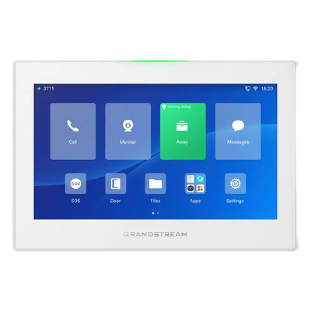 Estación de Intercomunicación SIP / Pantalla Táctil 7'' 1024x600 / Wi-Fi 6 Dual Band / Bluetooth 5.0 / 8 Canales de Alarma / Android 13 / Control HVAC e Iluminación