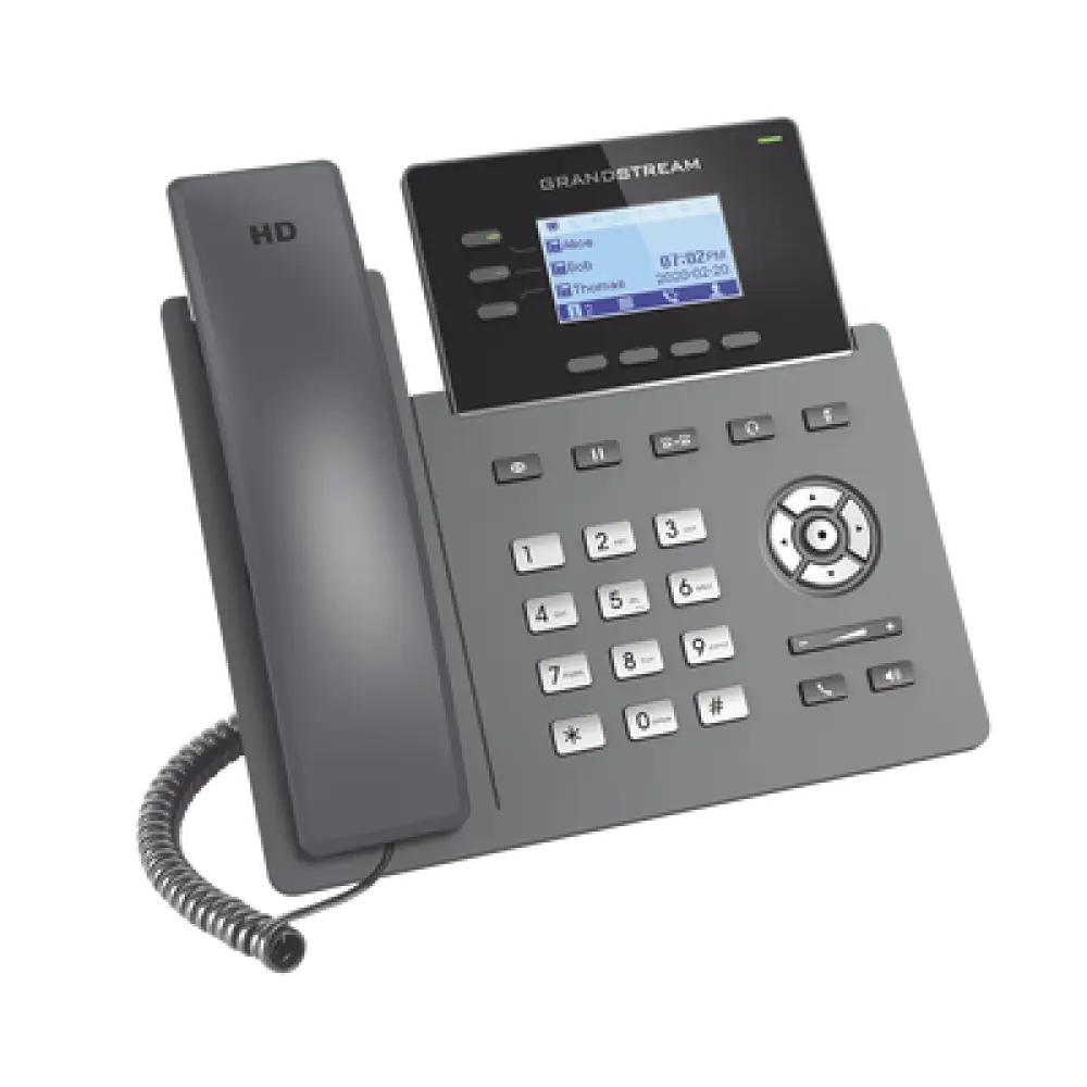 Teléfono IP / 3 Líneas SIP / 6 Cuentas / Puertos Gigabit / Codec Opus / IPv4/IPv6 / Gestión en la Nube