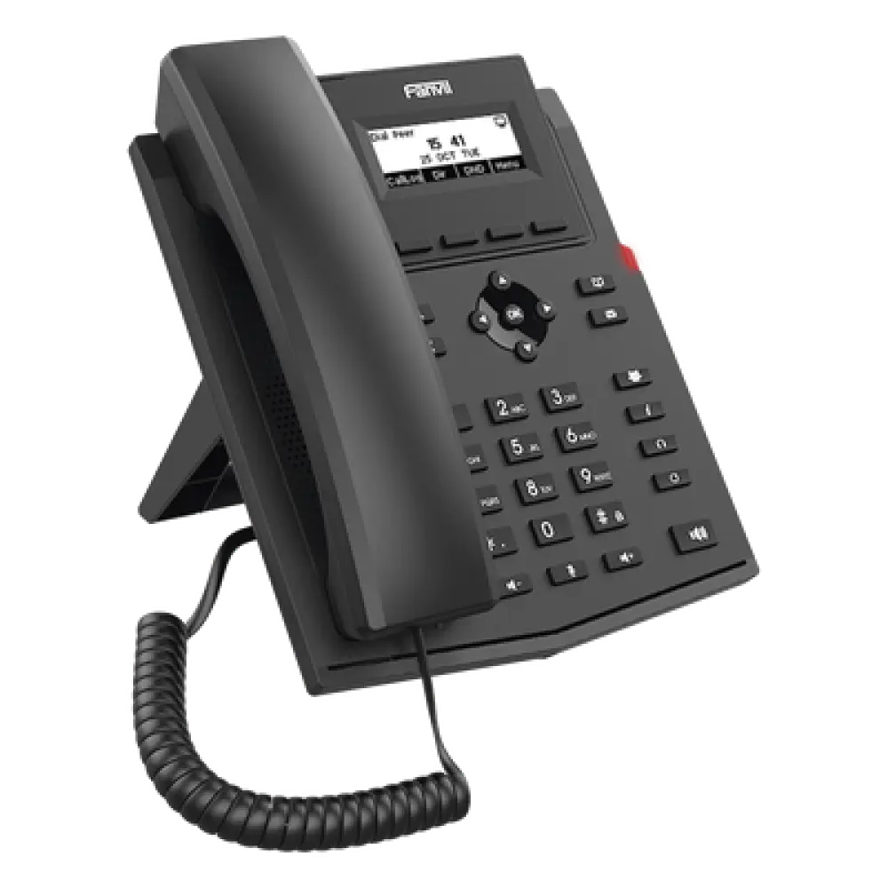 Teléfono IP / 2 Líneas SIP / Pantalla LCD 2.3" / Audio HD G.722 y Opus / Conferencia 6 Vías / PoE 802.3af / Puertos Ethernet Duales Gigabit / Soporte EHS