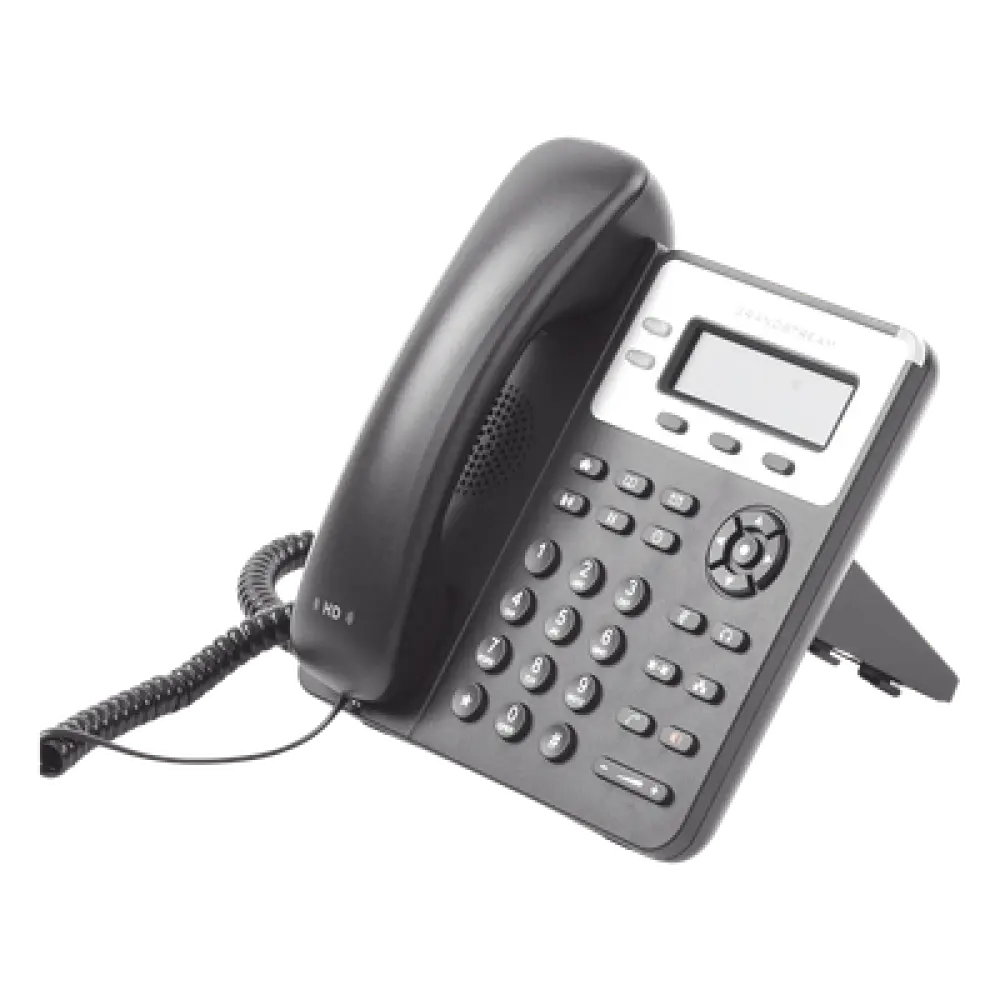Teléfono IP / 2 Líneas SIP / Audio HD / LCD 132x48 Retroiluminada / Dual Ethernet 10/100 Mbps / Conferencia 3 Vías / 3 Teclas XML Programables