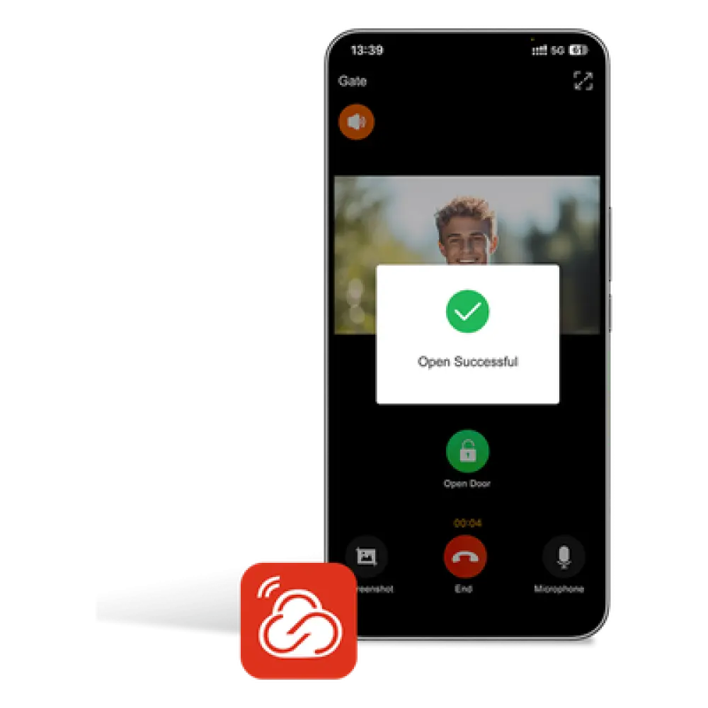 Licencia Permanente / Intercomunicación en la Nube / 5 Usuarios Móviles / Desbloqueo Remoto / Videoportero en Tiempo Real / Notificaciones Inteligentes