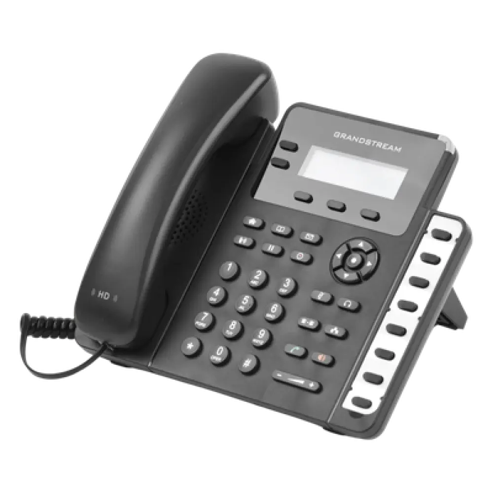 Teléfono IP / 2 Líneas SIP / 8 Teclas BLF / Conferencia 3 Vías / Pantalla LCD 132x48 / PoE / Dual Gigabit