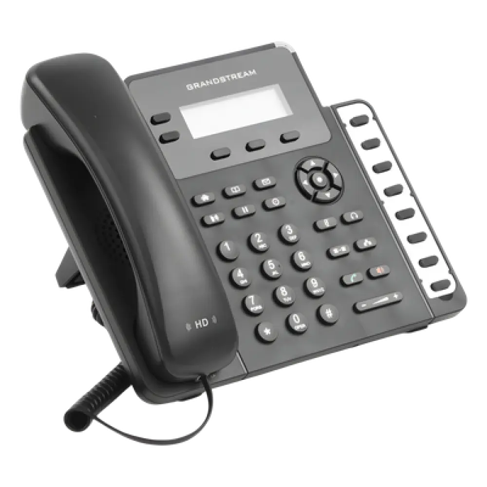 Teléfono IP / 2 Líneas SIP / 8 Teclas BLF / Conferencia 3 Vías / Pantalla LCD 132x48 / PoE / Dual Gigabit