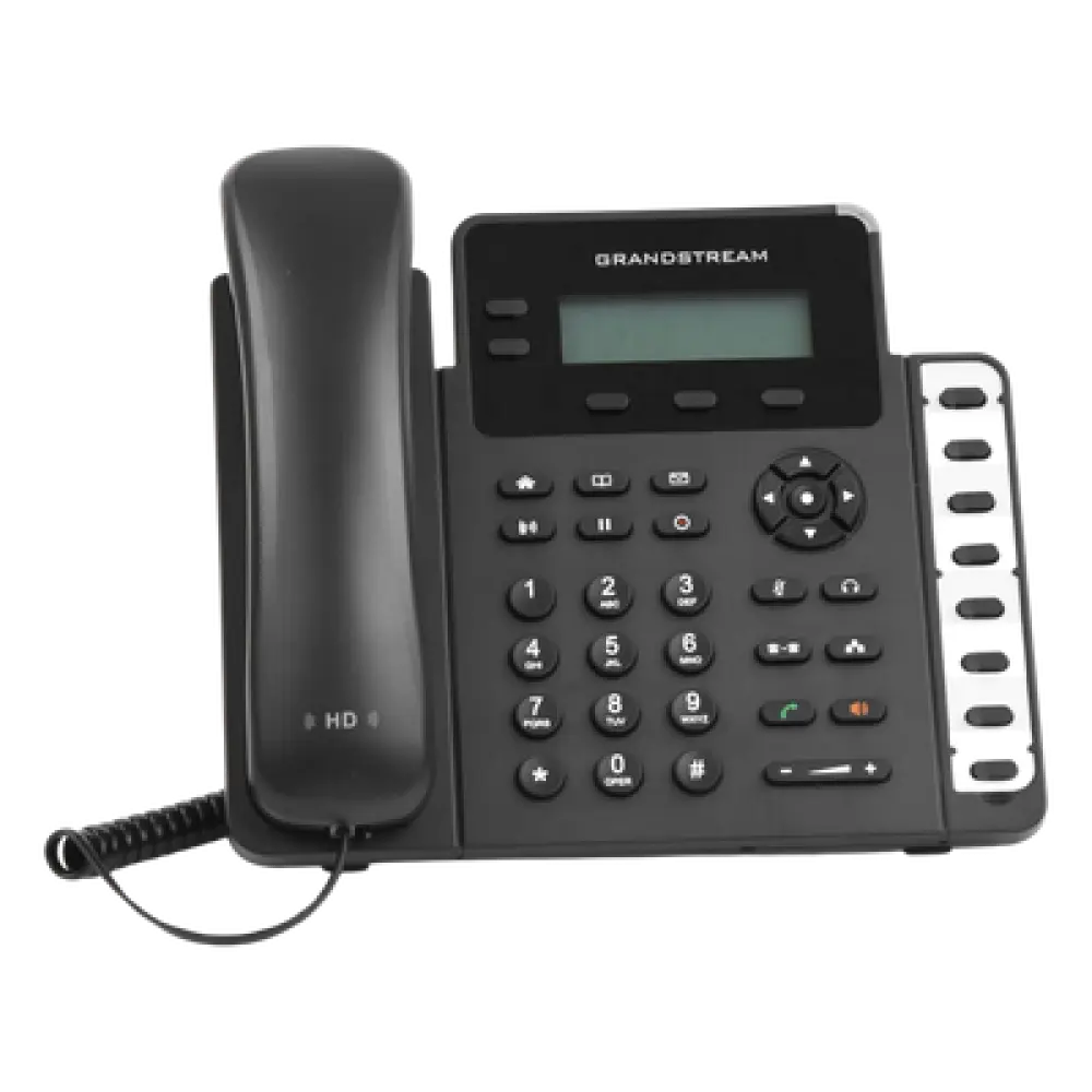 Teléfono IP / 2 Líneas SIP / 8 Teclas BLF / Conferencia 3 Vías / Pantalla LCD 132x48 / PoE / Dual Gigabit