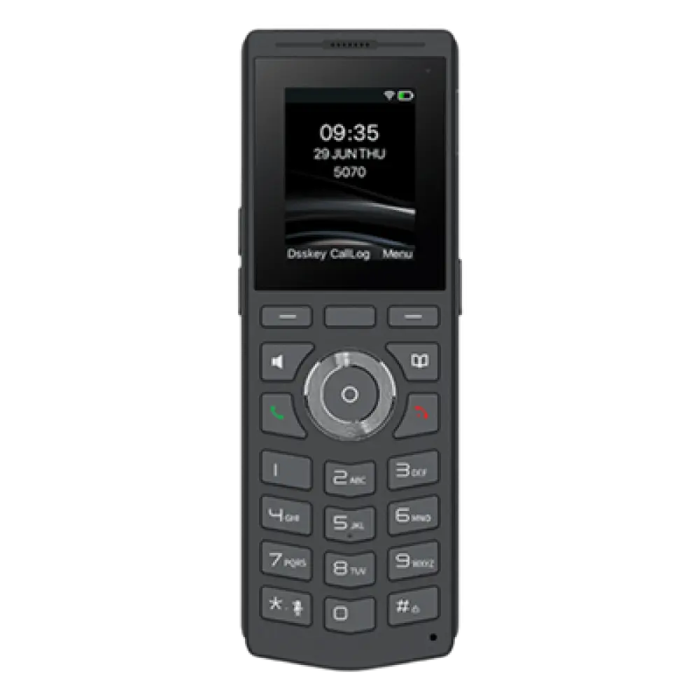 Teléfono IP Wi-Fi Portátil / Pantalla 2.0" 240x320 / Dual Band 2.4/5 GHz / Bluetooth 5.0 / Batería 1900 mAh / Resistencia Caídas 1.8 m (5.9 ft)
