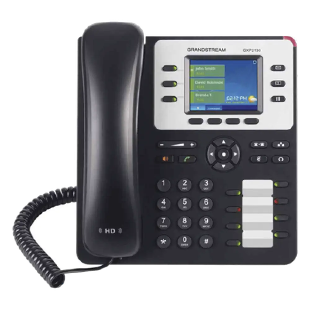 Teléfono IP Empresarial / 3 Líneas SIP / Pantalla TFT LCD 2.8 Pulgadas / 8 Teclas BLF / Conferencia 4 Vías / PoE / Bluetooth / Dual Gigabit Ethernet