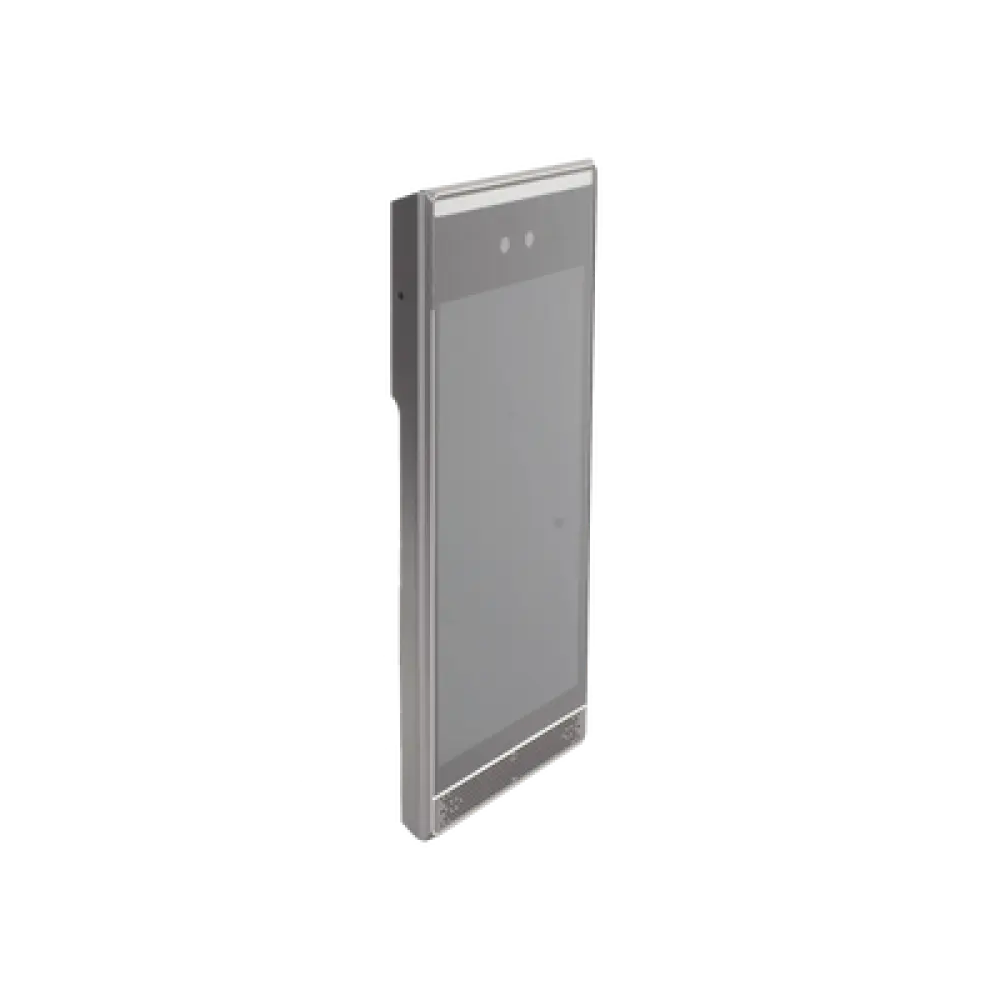 Videoportero IP / Pantalla Táctil IPS 8" / Reconocimiento Facial 10,000 Rostros / Cámara 2MP Lente Dual / 7 Métodos de Acceso / BLE + Wiegand / IP66 IK07 / PoE