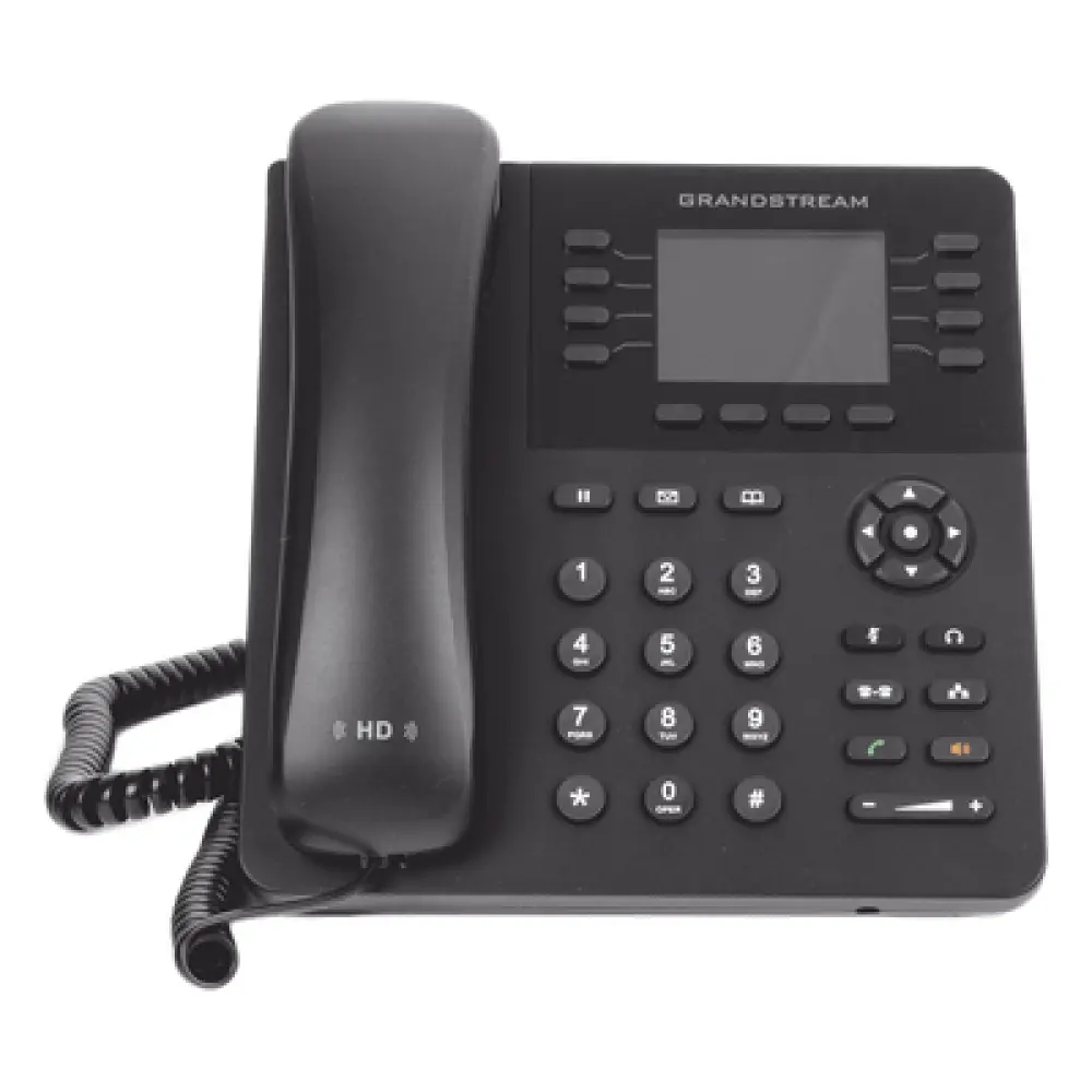 Teléfono IP Empresarial / 8 Líneas SIP / 4 Cuentas Simultáneas / Gigabit Dual / Bluetooth / PoE / Pantalla LCD 2.8 pulgadas
