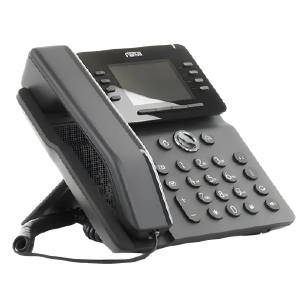 Teléfono IP Empresarial / 12 Líneas SIP / Pantalla Color 3.5" / Wi-Fi Dual Band / Bluetooth 5.0 / PoE Gigabit / Conferencia 6 Vías