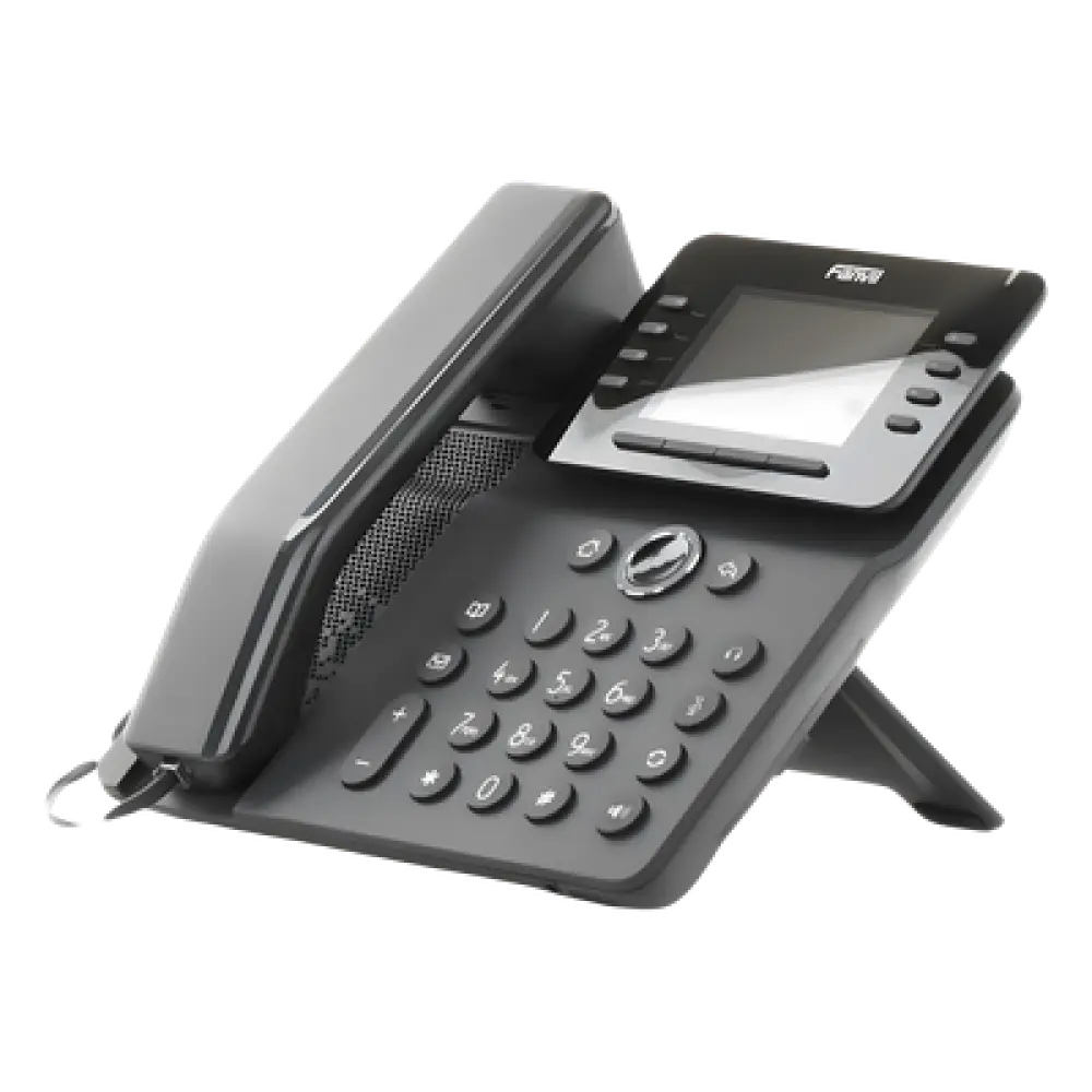 Teléfono IP Empresarial / 12 Líneas SIP / Pantalla Color 3.5" / Wi-Fi Dual Band / Bluetooth 5.0 / PoE Gigabit / Conferencia 6 Vías
