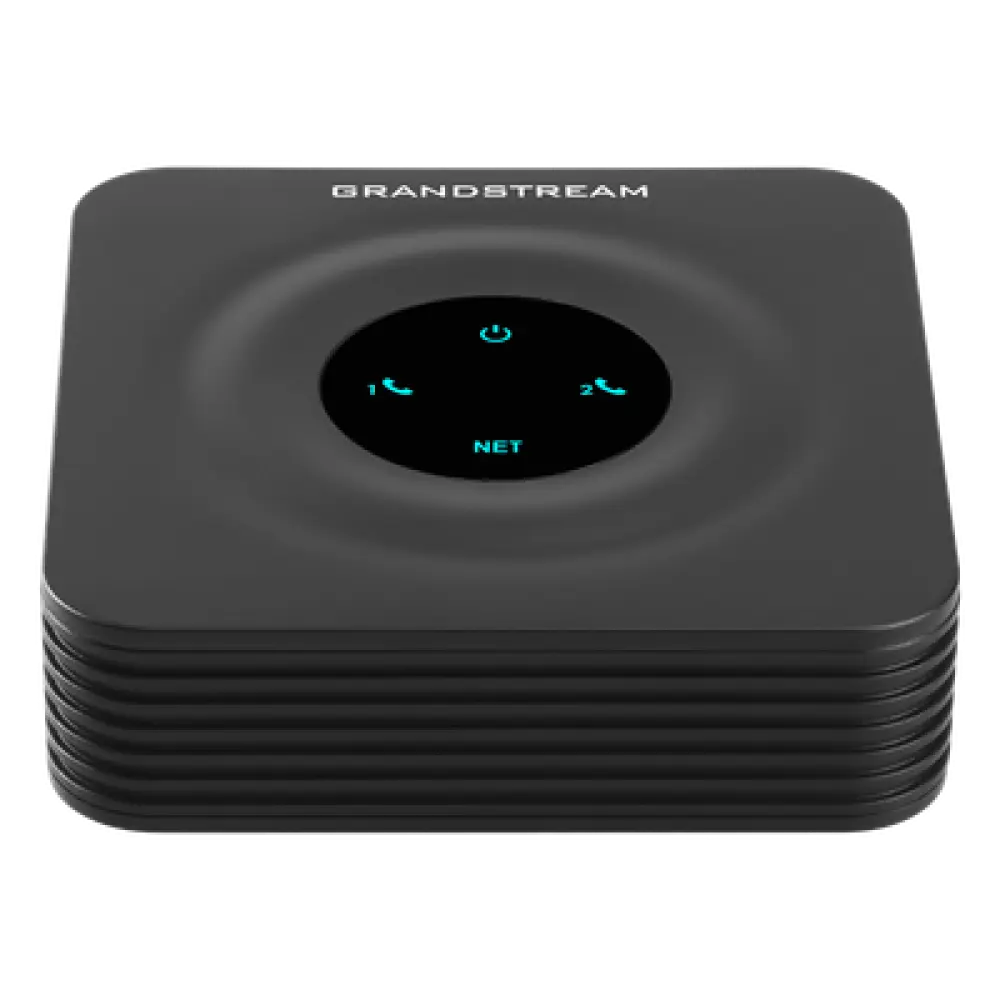 Adaptador de Teléfonos Analógicos ATA / 2 Puertos FXS / 2 Perfiles SIP / Ethernet 10/100 Mbps / Cifrado TLS y SRTP / Conferencia 3 Vías