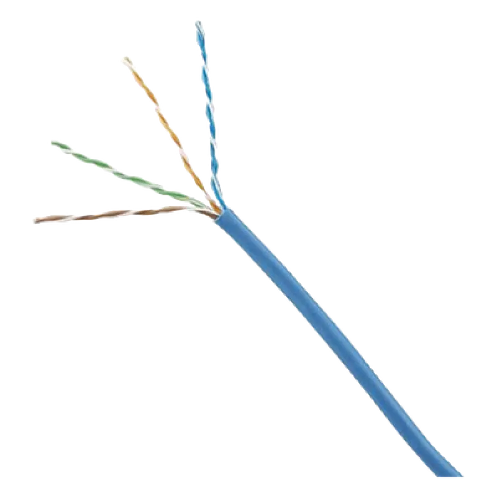 Bobina de Cable UTP / Cat 5e / 24 AWG / CMP Plenum / 305 m (1000 pies) / 4 Pares / Cobre Sólido