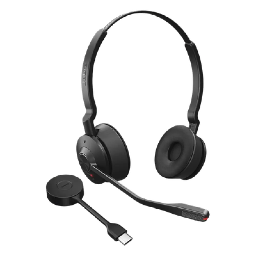 Diadema Inalámbrica / DECT USB-A / Cancelación Activa de Ruido / Alcance 150 m (492.1 ft) / Multipunto 4 Auriculares / SafeTone 2.0