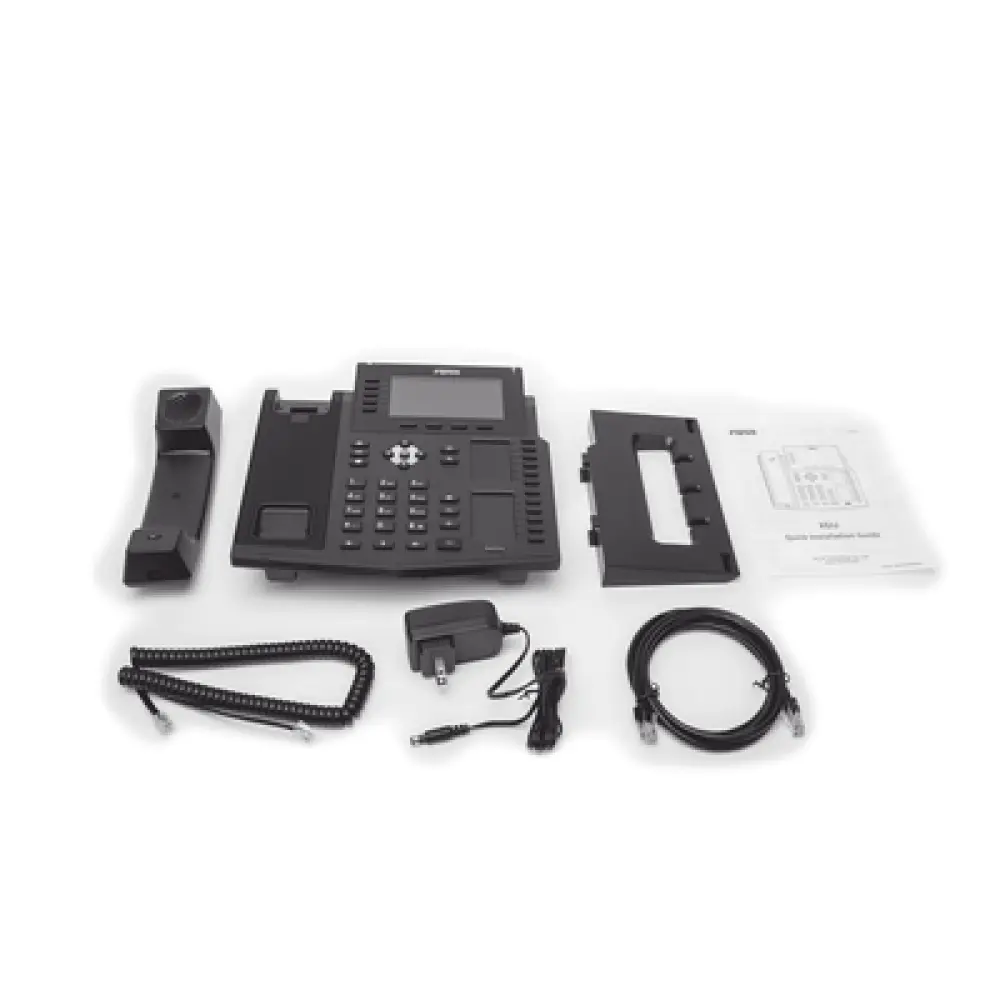 Teléfono IP Empresarial / 20 Líneas SIP / Triple Pantalla Color / Puertos Gigabit / PoE / Bluetooth / Opus