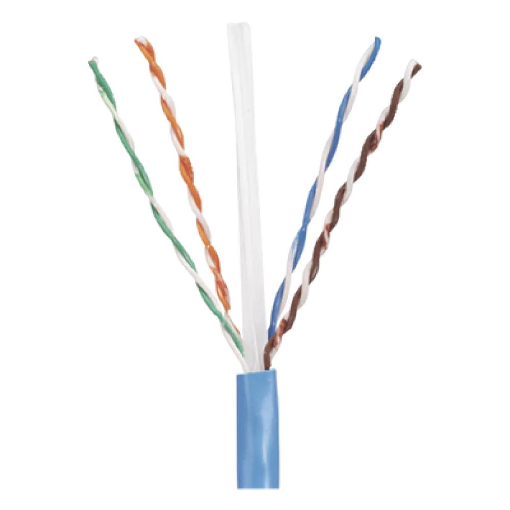Bobina UTP Cat 5e / 305 m (1000 ft) / 24 AWG Cobre Sólido / PVC CM / 4 Pares / Azul
