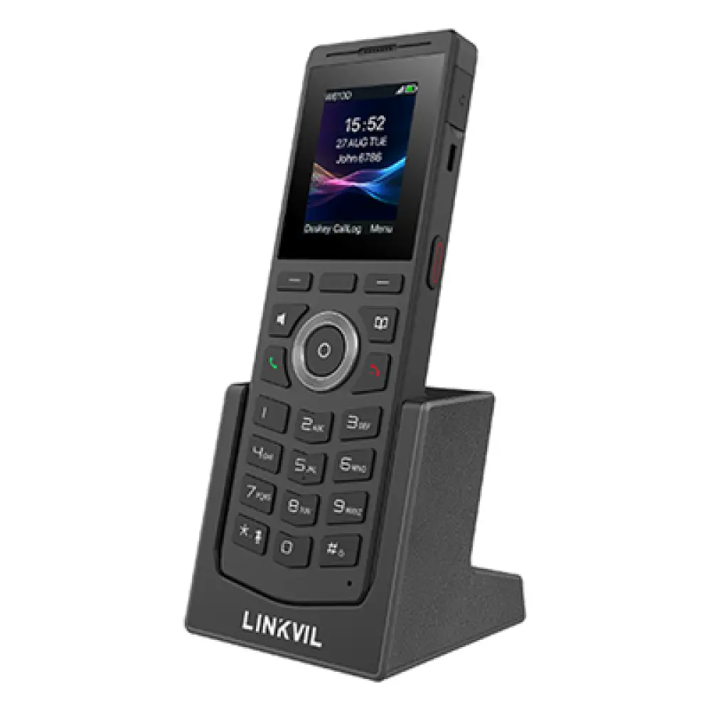Teléfono DECT Inalámbrico / Pantalla a Color / Bluetooth 5.0 / 4 Cuentas SIP / Resistente a Caídas de 1.8 m (5.9 ft) / Batería 1900 mAh