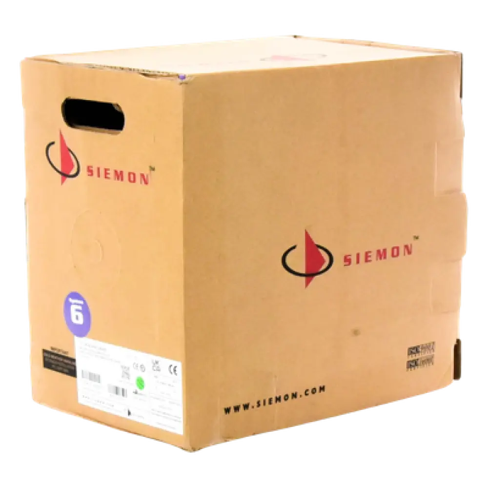 Bobina de Cable UTP Cat6 / 4 Pares / 23 AWG / LS0H / 305 m (1000 pies) / Violeta