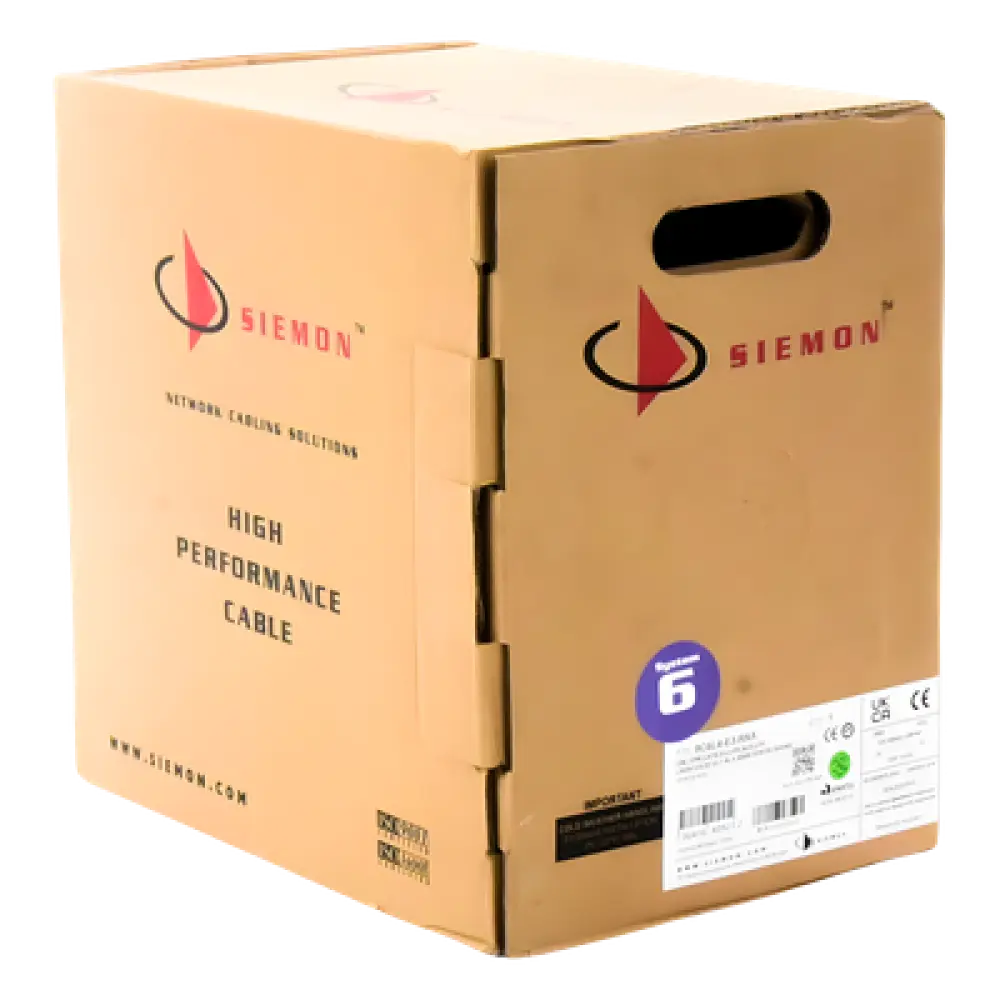 Bobina de Cable UTP Cat6 / 4 Pares / 23 AWG / LS0H / 305 m (1000 pies) / Violeta